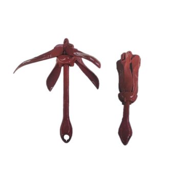Spray plastic folding anchor