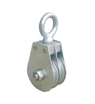 YJ188 Swivel eye flatblock double sheave