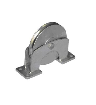 YJ201 Galv iron pulley w/galv. steel housing