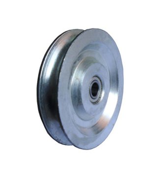 YJ213 zinc plated steel pulley with ball