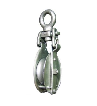 YJ006 Snatch block with eyeself-locking for manila rope