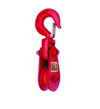 YJ065 Champion snatch block with hook