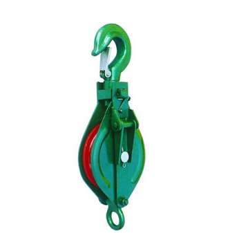 YJ076 7111 Open type pulley blocksingle sheave with hook