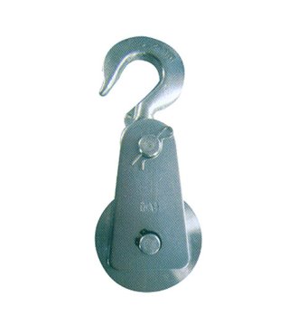 YJ117 Steel pulley with eye hook