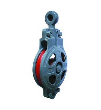 YJ125 JHC series marine snatchblock single with wheel