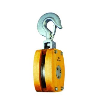 YJ134 JIS ship's wooden block singlewith hook